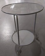 Stolik kawowy z szybami na kółkach  IKEA