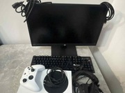 Xbox series S + monitor144hz/22 cale, słuchawki, pad, klawiatura i kable