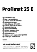 Strugarka czterostronna Weinig Profimat 23E - katalog części.