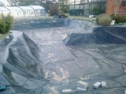 Oczka wodne- geomembrana-montaż