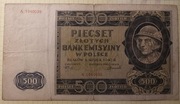 500 złotych 1940 A