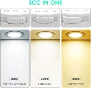 DUSKTEC 7W 3-calowe halogeny sufitowe LED Bluetooth