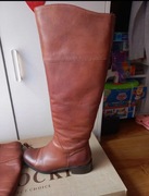 Lasocki wysokie kozaki do kolan 37-38 skóra naturalna oficerki