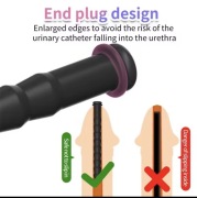 Długi cewnik do cewki moczowej, rozszerzacz, poliiniekcja, próbka silikonow