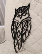 Dekoracja ścienna geometryczna Sowa wydruk 3D