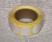 Zaklejki białe MATOWE fi 20 mm 500 szt