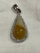 Wisiorek ze srebra z jadeitem