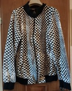 ORYGINALNA BLUZA CLOCKHOUSE CZARNOBIAŁA KRATKA 100% BAWEŁNA