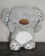Szara maskotka koala z melodyjkami świeci porusza brzuszkiem dla dziecka