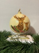 Bombka choinkowa szklana 12 cm Jeleń