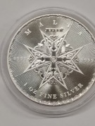 Krzyż Maltański 2023 rok. 1 Oz srebra Ag999,9