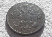 Aleksander II Holstein-Gottorp-Romanow 3 kopiejki 1860 BM Warszawa Y# 5a.2