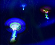 Latający świecący wirujący helikopter dla dziecka