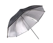 Parasolka odbijająca srebrno-czarna 90cm