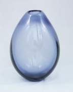 Ręcznie dmuchany wazon Kropla roz XL, P.Lütken, Holmegaard, vintage, 60te