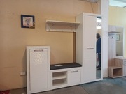 Nowoczesny zestaw do przedpokoju biały/biały wysoki połysk z siedziskiem