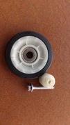 Kółko, rolka bębna do suszarki Electrolux AEG ORYGINAŁ + tulejka + śruba