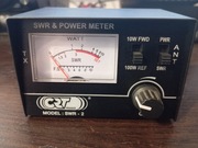 Reflektometr miernik SWR mocy CRT SWR-2 CB