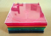 Pudełka SLIM na płyty CD kolorowe 10 SZT BDB