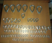 Kausza ocynkowana łezka do lin