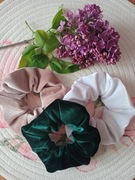 Gumki, frotki, zestaw, scrunchie, handmade
