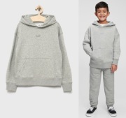 GAP bluza dresowa z kapturem szary melanż 8 9 lat