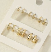 Zestaw 6 par Nowych kolczyków