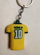 Brelok z silikonu koszulka-figurka Neymar 10 z opaską