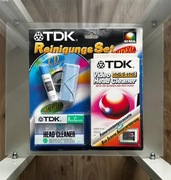 Zestaw kaset TDK VHS SVHS , MC do czyszczenia głowic !