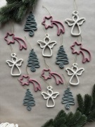 Zestaw komplet 5 szt ozdób choinkowych bombki święta zima christmas