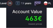 Konto STEAM 23 lvl, brak VACA, FA 