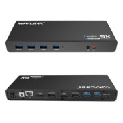 Stacja dokująca Wavlink WL-UG69DK1, USB-C, Dual 4K, 5K, Komplet + zasilacz 