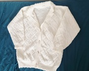 Sweterek komunijny biały 