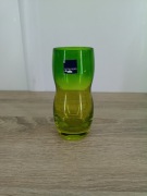 Wazon szklany LEONARDO – zielono-żółty, nowoczesny design