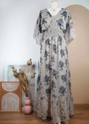 Beżowoszara sukienka maxi JO by Joanna Hope 
