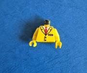 LEGO oryginalny element 973p83c01 Tułów z rękoma do pracownika kolei 