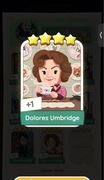 Monopoly go karta Dolores umbride 4* set 14 naklejka