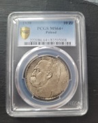 10 zł 1939r. Piłsudski PCGS ms 64+