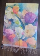 Wielobarwny wiosenny bawełniany szalik 