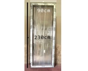 Nowe okno drzwi tarasowe, balkonowe, brązowe, orzech, 230 x 90 cm 