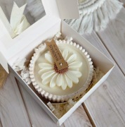 Świeca Zapachowa Sojowa w gipsie 2w1– świeca+pojemnik z gipsu|Prezent 