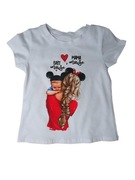 Bluzka z kr rękawem biała 134/140