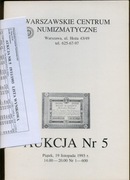 KATALOG największej aukcji pol. bankn. kolekcji W.Dąbrowskiego WCN A5 1993r