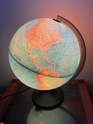 Vintage Podświetlany Globus Lampka Globemaster Made in Denmark 