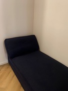 Kivik leżanka szezlong granatowy Ikea nowe obicie