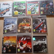 Zestaw 10 gier wyścigi Need for Speed  ps3 Dirt colin