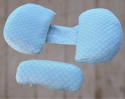 Showylive poduszka ciążowa,klinowa, szara,zdejmowany pokrowiec.