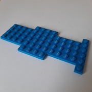 Lego bb0050 blue vehicle base plate 6 x 13 pat. pending 1973