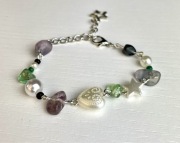 Bransoletka z koralików handmade kamienie syntetyczne