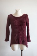 Bordowy sweter 3D rozmiar M